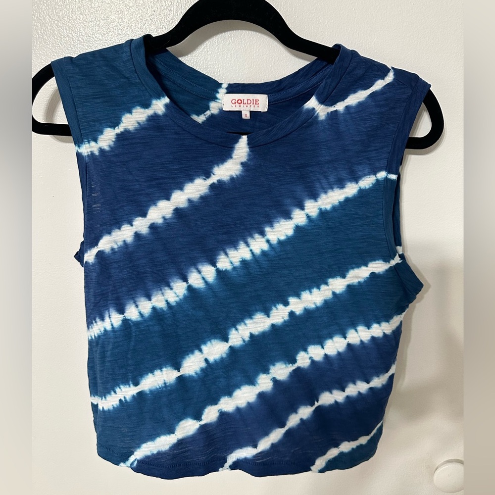 NWOT Goldie women’s blue Tie-Dye Tank
